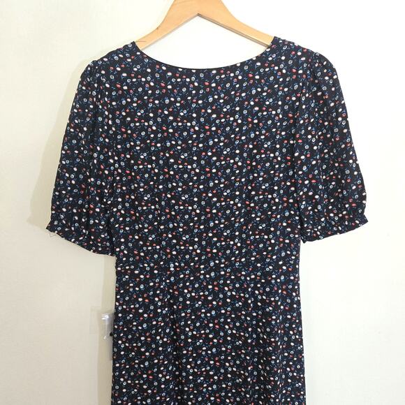 Modcloth New Ditsy Floral Short Sleeve Tiered Maxi Dress Size S - Picture 5 of 13